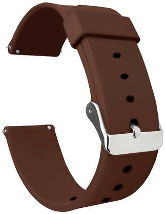 ACM Watch Strap Silicone for Noise Colorfit Pro 4 Alpha Smartwatch Belt Brown Smart Watch Strap