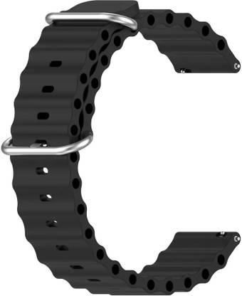valente 22mm Ocean Loop Watch Strap for Noise halo, Colorfit Pro 3,Colorfit Ultra,Oneplus Watch,Fossil Gen 5E 44mm, Gen 5(44mm),firebolt Invincible Plus, Legacy,cobra,Pebble Cosmos Luxe 2.0. Smart Watch Strap