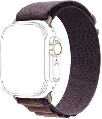 KICKSTORM Alpine Loop Nylon Band Adjustable Loop Sport Breathable Strap Watch Not Included Smart Watch Strap Ultra1/Ultra2/ 9/8/7/6/5/4/3/2/1/SE Compatible For Strap 49mm /45mm/44mm/42mm Smart Watch Strap Smart Watch Strap