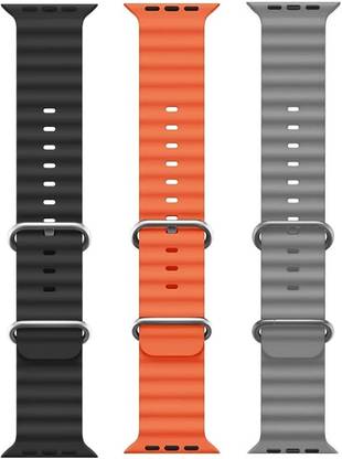 BLACK LOVIES Ocean Smart Watch Strap Belt for Ultra Watch 49 mm, Series 8 / 7 45 mm, Series 6 / 5 / 4 44 mm, Series 3 / 2 / 1 42 mm, T800 Ultra, Watch 8 Ultra, i8 Pro Max, W26, S8 Ultra, Smart Watch Strap