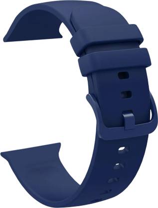 ACM Sliding Watch Strap Silicone Color Hook for Apple Watch Series 7 44mm Smartwatch Belt Band Blue Smart Watch Strap