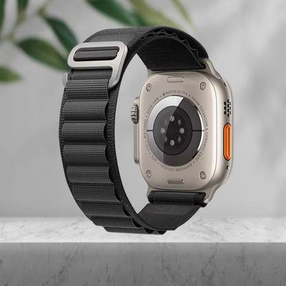 LEEMARA Alpine Loop Nylon Bands/Straps Compatible with Apple Watch Band 49mm 45mm 44/42mm G-Hook Smart Watch Strap for iWatch Ultra Series SE 8 7 6 5 4 3 2 1 (Only Alpine Loop Strap for Apple iWatch, Watch NOT Included) Smart Watch Strap