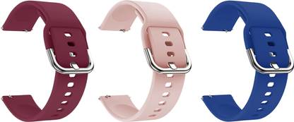 ACM Pack of 3 Watch Strap Hook for Huawei Watch Gt 2 Pro (Purple/Creame/Blue) Smart Watch Strap