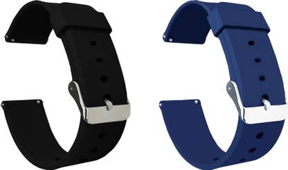 ACM Pack of 2 Watch Strap for Asus Vivowatch Sp Hc-A05 Smartwatch (Black/Blue) Smart Watch Strap