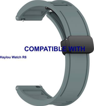 ACM WSM35W22CYG3885 Watch Strap Magnetic Clasp Belt 22mm for Haylou Watch R8 Smartwatch Cyan Grey Smart Watch Strap