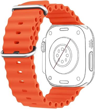 D'Wild Ocean Band Silicon Strap for iWatch Series 38/ 40/ 41mm Series 8 7 6 5 4 3 2 1 Smart Watch Strap
