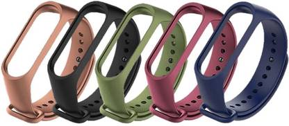 TECHWIND Xiaomi Mi Band 3 & Mi Band 4 Watch Strap Combo Mi Band 4 & Mi Band 3 Combo Pack Smart Band Strap