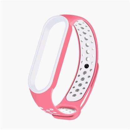 PORTLIX NIKE STYLE DOTED SILICON BAND STRAP FOR XIAOMI MI BAND 5 AND XIAOMI MI BAND 6 Smart Band Strap