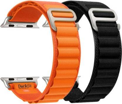 FORTUNATE Multipack Alpine Loop Nylon Bands/Straps Compatible with Watch 49mm 45mm 44mm 42mm Men & Women, Adjustable Strap with Metal G-Hook Premium Strap for iWatch Ultra Series SE 8 7 6 5 4 3 2 6 Smart Watch Strap