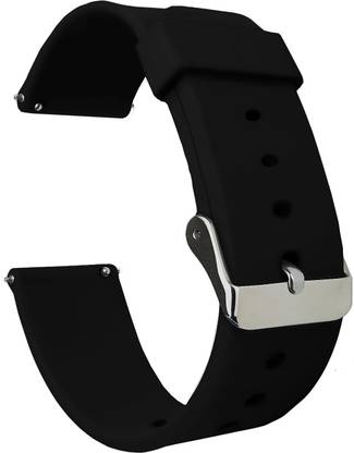 ACM Watch Strap Silicone for Boat Wave Leap Call Smartwatch Belt Band Black Smart Watch Strap