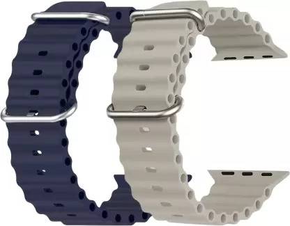Firetook Ocean Strap Loop Nylon Bands/Straps Compatible with Watch T55/T550 W26, 49mm 45mm 44mm 42mm Men & Women, Adjustable Strap with Metal G-Hook Premium Strap for iWatch Ultra Series SE 8 7 6 5 4 3 2 1 Smart Watch Strap Smart Watch Strap