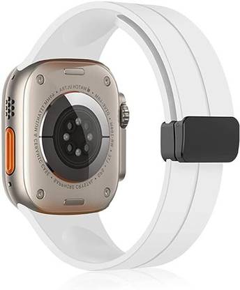SwapME Magnetic for Apple Watch Ultra Band 49mm 45mm 44mm 42mm, iWatch Bands Men/Women,Soft Sport Silicone Replacement Wristband Strap for Apple Watch Band Series 8/7/6/5/4/3/2/1/SE Smart Watch Strap
