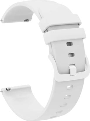 ACM Watch Strap Silicone Color Hook for Fastrack Limitless X Smartwatch Belt Band White Smart Watch Strap