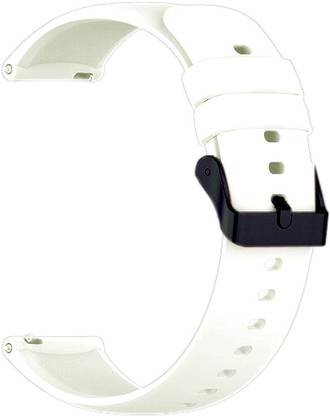 Melfo Black Clip Rubber Strap Compatible with Samsung Gear S3 Classic Smart Watch Strap