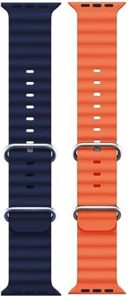BLACK LOVIES Ocean Smart Watch Strap Belt for Ultra Watch 49 mm, Series 8 / 7 45 mm, Series 6 / 5 / 4 44 mm, Series 3 / 2 / 1 42 mm, T800 Ultra, Watch 8 Ultra, i8 Pro Max, W26, T800 Smart Watch Strap