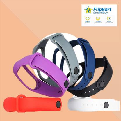 Flipkart SmartBuy Bands for Mi Band 4/3 Compatible For Mi BAND M3 & M4 (Not For M2) Smart Band Strap