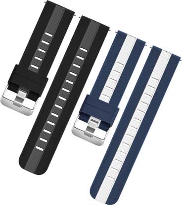 TIMEWEAR Strap with Quick Release Pin Sidebar, Compatible Watches with Lug width 22 mm Silicone Watch Strap