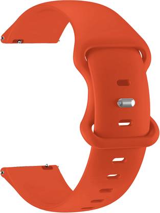 ACM Watch Strap Clip for Gizmore Gizfit Glow Luxe Smartwatch Orange Smart Watch Strap