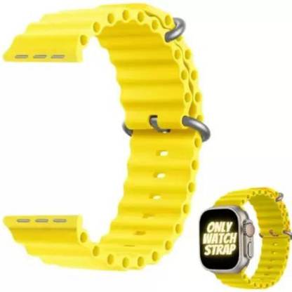 pompeo PACK OF 1 Silicone Strap Apple Watch Ultra Series 8,7,6,5,4,3,2,1, i8 Pro Max, W26, 44mm,45mm,49mm,42mm Smart Watch Strap