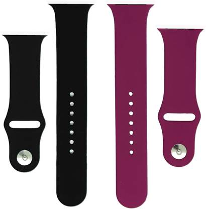 BLACK LOVIES Silicon Smartwatch Band Straps Belt 42 / 44 / 45 / 49 mm Smart Watch Strap
