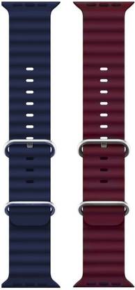 BLACK LOVIES Ocean Smart Watch Strap Belt for Ultra Watch 49 mm, Series 8 / 7 45 mm, Series 6 / 5 / 4 44 mm, Series 3 / 2 / 1 42 mm, T800 Ultra, Watch 8 Ultra, i8 Pro Max, W26, T800 Smart Watch Strap