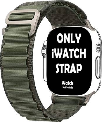 Alpha Electronics Alpine iWatch Ultra 49mm /45mm/44mm/42mm/ Series 8/7/6/5/4/3/SE Nylon Loop Band Smart Watch Strap