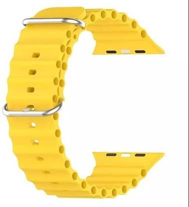 KICKSTORM Soft Silicone Ocean Band Adjustable Loop Sport Breathable Strap Watch Not Included Smart Watch Strap Ultra1/Ultra2/ 9/8/7/6/5/4/3/2/1/SE Compatible For Strap 49mm /45mm/44mm/42mm Smart Watch Strap Smart Watch Strap