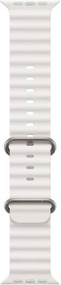 Priavy White silicon Smart Watch strap for iWatch Band Ultra 49mm 45mm 44mm 42mm Smart Watch Strap