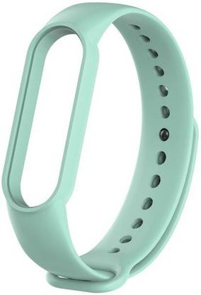 PORTLIX BEST BUY SOFT SILICON BAND BRACELET STRAP COMPATIBLE WITH XIAOMI MI BAND 5 AND XIAOMI MI BAND 6 (NOT FOR MI BAND 4/3/2) (WATCH NOT INCLUDED) (MODEL 2020/2021) (CYAN) Smart Band Strap