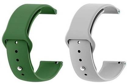 PUNAK 22MM Silicon Smartwatch Band Straps Pack of 2 Smart Watch Strap