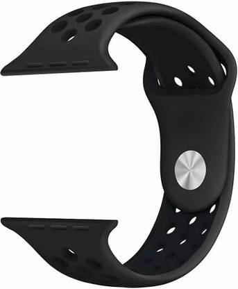 Casewilla Soft Silicon Sport Air Hole Band Strap for iWatch Series 7/6/5/4/SE (42/44/45mm) Smart Watch Strap
