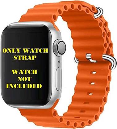 Remaxa T800 Series 8 Flexible Unisex Silicone Ocean Bands Compatible With Watch Band , Silicone Straps for iWatch Series Ultra / 8 / 7 / 6 / 5/ 4 / 3 / 2 / 1 / SE? ?? Only Silicone Strap for iWatch ? Watch NOT Included ? Smart Watch Strap