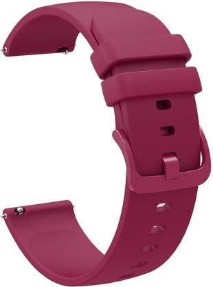 BH BEST HUB Maroon -19mm Smart Watch Strap Noise Colorfit Pro 2,Boat Storm Smart Watch Smart Watch Strap