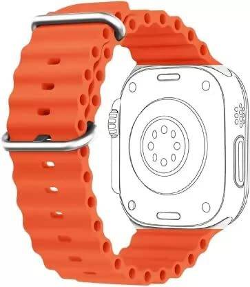Wachet Premium Silicone 42mm/ 44mm/ 45mm / 49mm Straps for iWatch/apple/Ultra/i7/i8/t55/t500 Smart Watch Strap