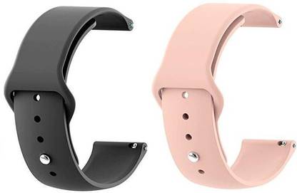 BLACK LOVIES 22 mm Soft Silicon Compatible Smart Watch Strap