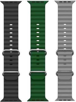 BLACK LOVIES Ocean Smart Watch Strap Belt for Ultra Watch 49 mm, Series 8 / 7 45 mm, Series 6 / 5 / 4 44 mm, Series 3 / 2 / 1 42 mm, T800 Ultra, Watch 8 Ultra, i8 Pro Max, W26, S8 Ultra, Smart Watch Strap