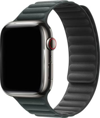 DailyObjects Evergreen Poppy Magnetic Link Compatible With Apple WatchBand (38/40/41mm) Smart Watch Strap