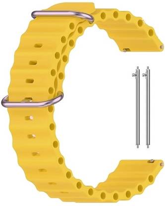 KHR 20mm Ocean Strap Band for Dizo, Pebble, Realme, Boat, Noise Colorfit, Fireboltt, Oneplus for All 20MM (Check Model List) Smart Watch Strap