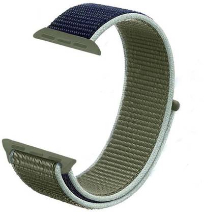 WEWIN Woven Nylon Sport Loop Replacment Band Strap for Apple Watch 42mm/44mm Series 5/4/3/2/1 (Brown) Smart Band Strap