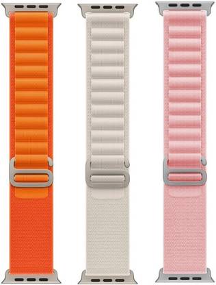 BLACK LOVIES Alpine Loop Smart Watch Strap Belt for Ultra Watch 49 mm, Series 8 / 7 45 mm, Series 6 / 5 / 4 44 mm, Series 3 / 2 / 1 42 mm, T800 Ultra, Watch 8 Ultra, i8 Pro Max, W26, T800. Smart Watch Strap