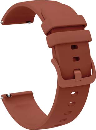 ACM Watch Strap Silicone Color Hook for Fossil Gen 5 The Carlyle Hr Smartwatch Belt Band Brown Smart Watch Strap