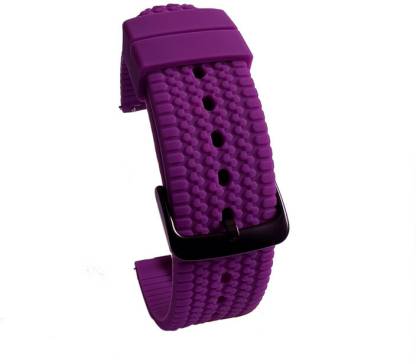 Melfo Textured Rubber Strap Compatible with Zebronics Zeb-Fit 7220ch Smart Watch Strap