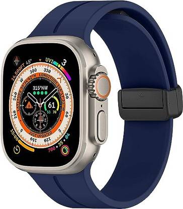 SwapME Magnetic for Apple Watch Ultra Band 49mm 45mm 44mm 42mm, iWatch Bands Men/Women,Soft Sport Silicone Replacement Wristband Strap for Apple Watch Band Series 8/7/6/5/4/3/2/1/SE Smart Watch Strap