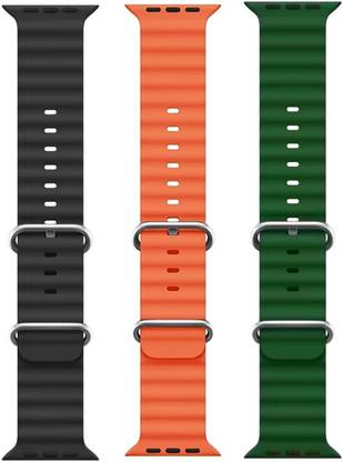 PUNAK Ocean Smart Watch Strap Belt for Ultra Watch 49 mm, Series 8 / 7 45 mm, Series 6 / 5 / 4 44 mm, Series 3 / 2 / 1 42 mm, T800 Ultra, Watch 8 Ultra, i8 Pro Max, W26, S8 Ultra, Smart Watch Strap