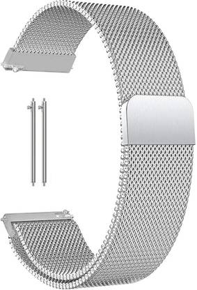 BLACK LOVIES 22mm Metal Magnetic Milanese Loop band for colorfit caliber Smart Watch Strap