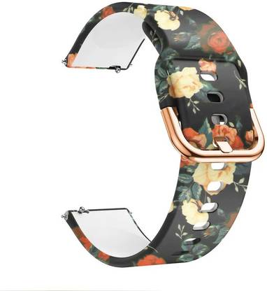 Melfo Sliding Watch Strap Printed Soft Silicone Strap Compatible For Boat Enigma R32 Smart Watch Smart Watch Strap