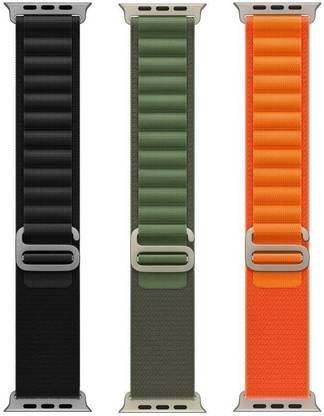 BLACK LOVIES Alpine Loop Smart Watch Strap Belt for Ultra Watch 49 mm, Series 8 / 7 45 mm, Series 6 / 5 / 4 44 mm, Series 3 / 2 / 1 42 mm, T800 Ultra, Watch 8 Ultra, i8 Pro Max, W26, T800. Smart Watch Strap