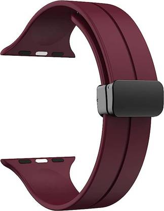otage Magnetic Loop Strap For Series Ultra/9/8/7/6/5/4/3/SE, T55, 500, i7, i8 44/45/49mm Silicone Smart Watch Strap