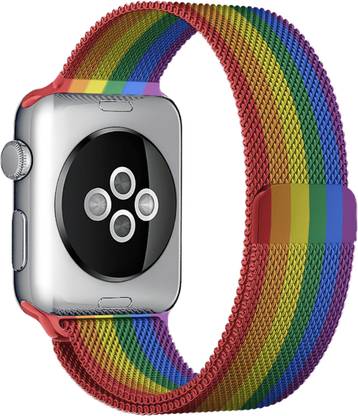 DailyObjects Pride Magnetic Milanese Loop Compatible With Apple WatchBand (38/40/41mm) Smart Watch Strap
