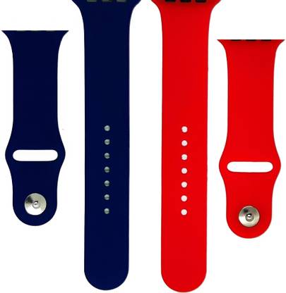 BLACK LOVIES Watch Strap Compatible with Apple Watch Straps 42mm 44mm, Soft Silicone Belt Sport Wristbands Smart Watch Band for iWatch Series SE 6/5/4/3/2/1 (PACK OF 2) Smart Watch Strap (BLACK- WHITE) Smart Watch Strap